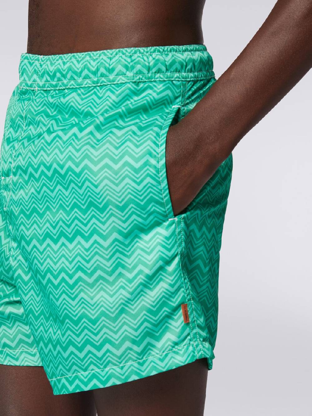 Missoni Boxer mare con stampa zig zag tonale Shopping Online