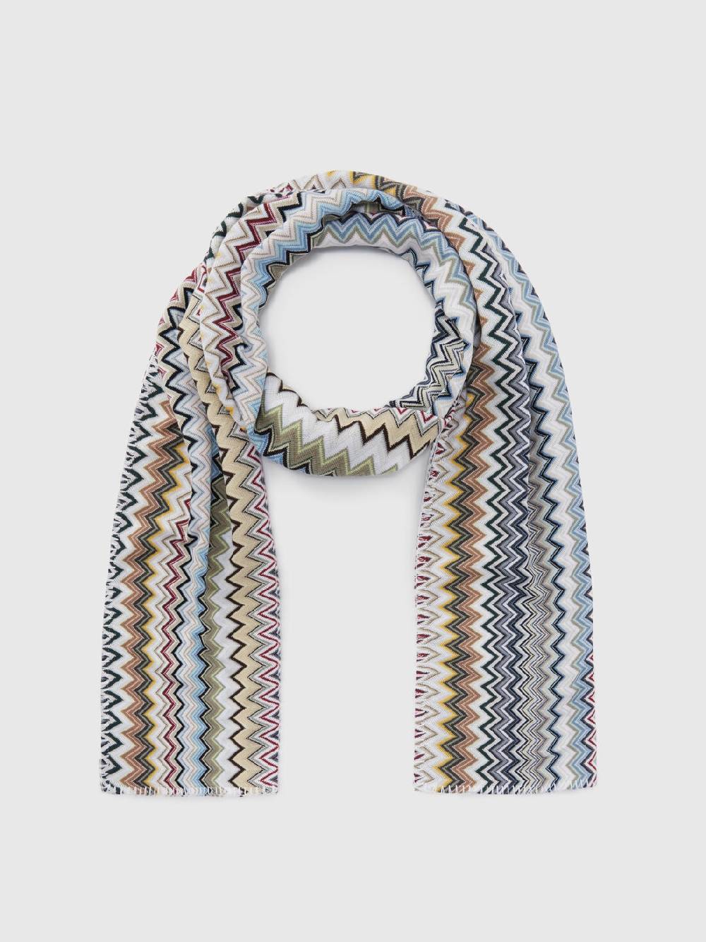 Missoni Sciarpa in maglia di cotone chevron Affare Del Giorno
