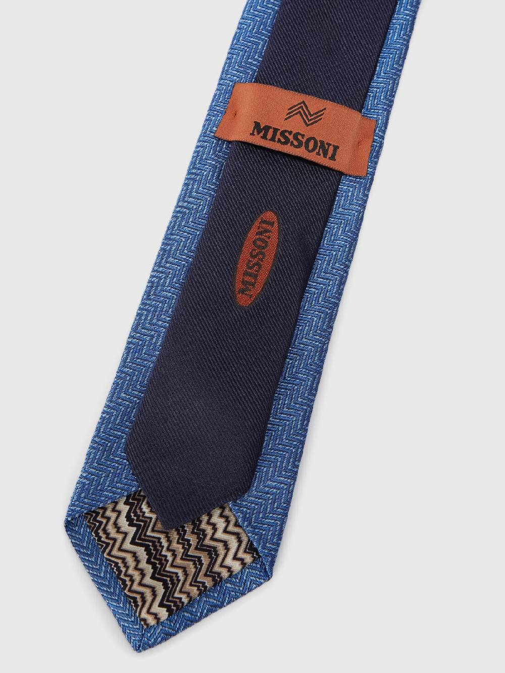 Missoni Cravatta in seta chevron Prezzo Ridotto