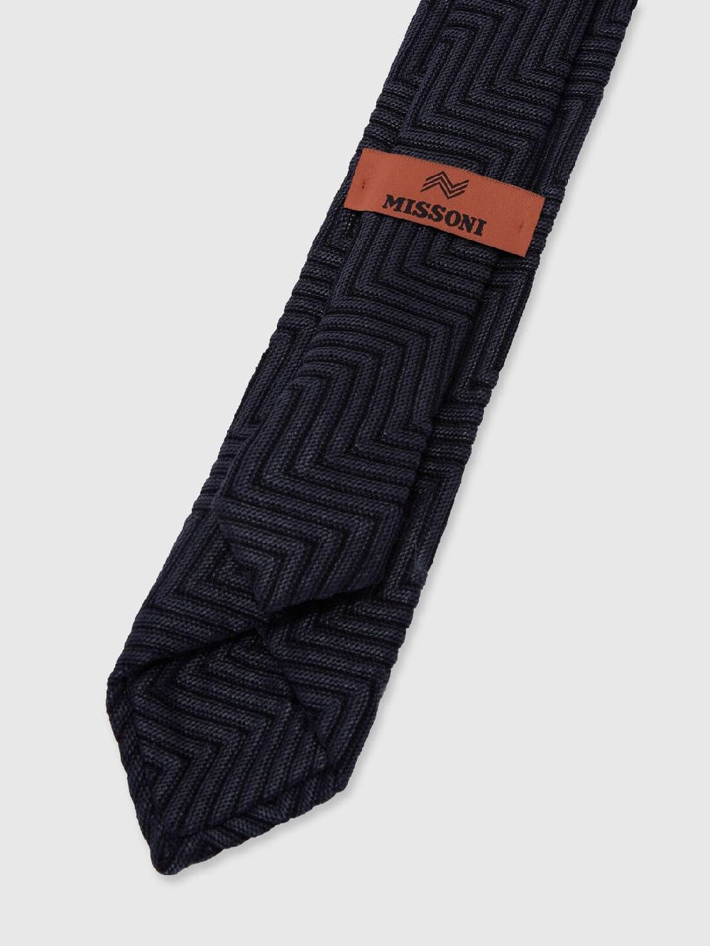 Missoni Cravatta in cotone e viscosa chevron Sottocosto