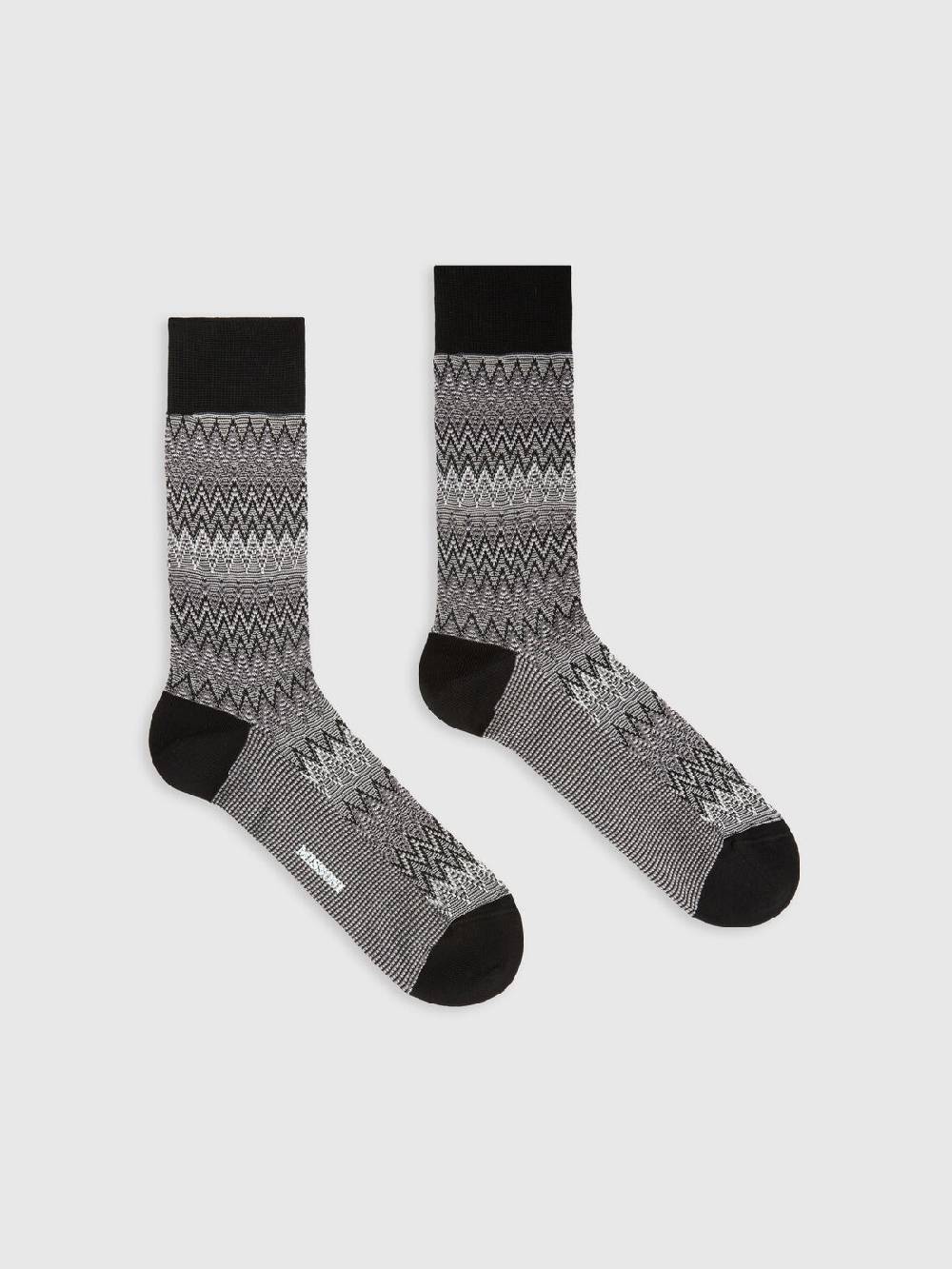 Missoni Calzini corti in misto cotone chevron Presa