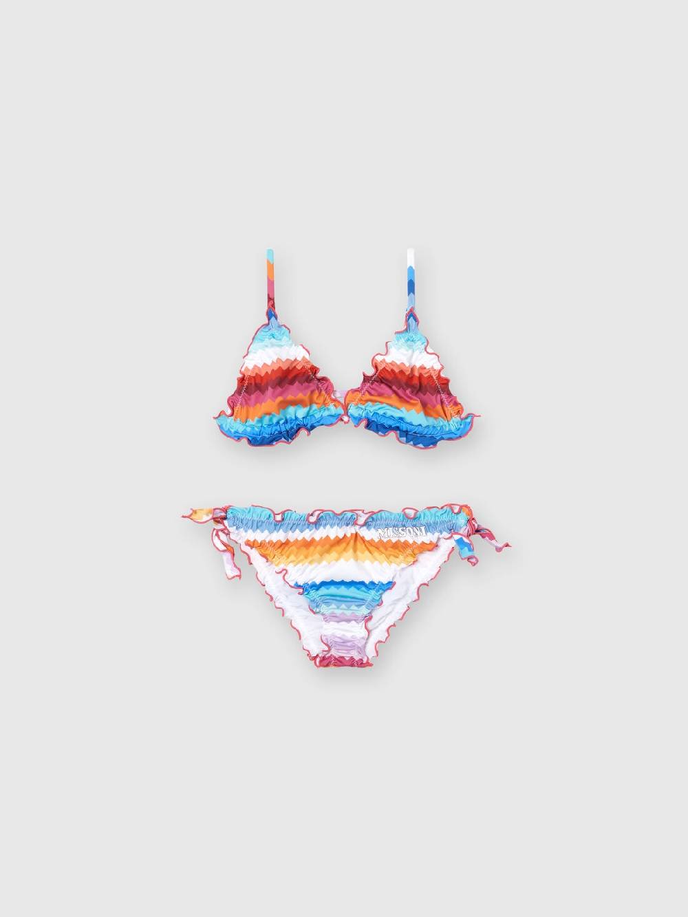 Missoni Bikini con motivo zig zag e logo In Vendita