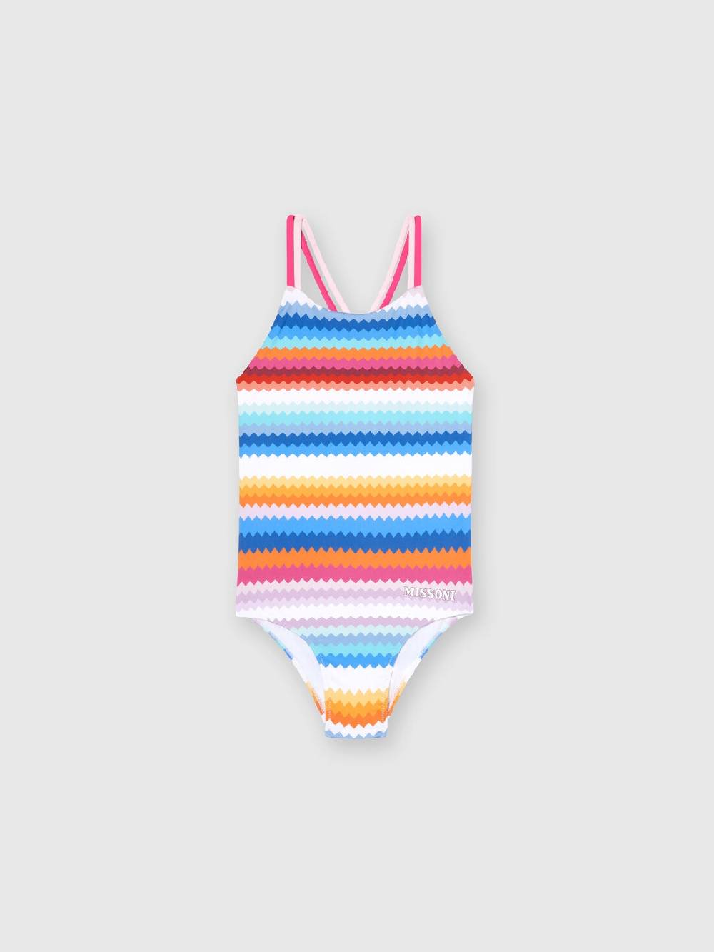 Missoni Costume intero zig zag con scritta logo Offerte