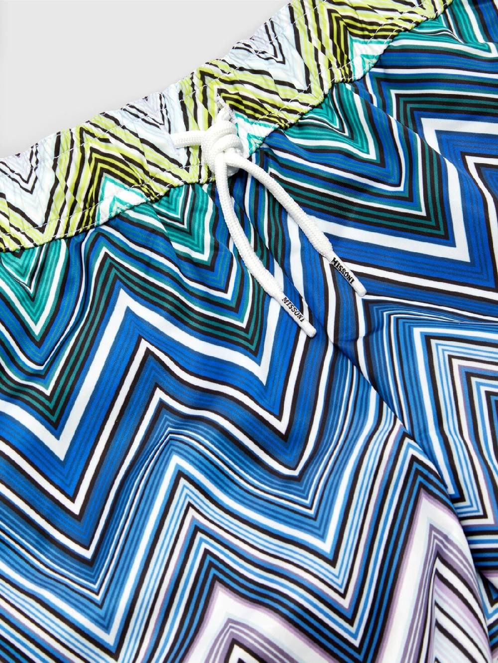 Missoni Boxer mare con motivo chevron e scritta logo Saldi Di Fabbrica