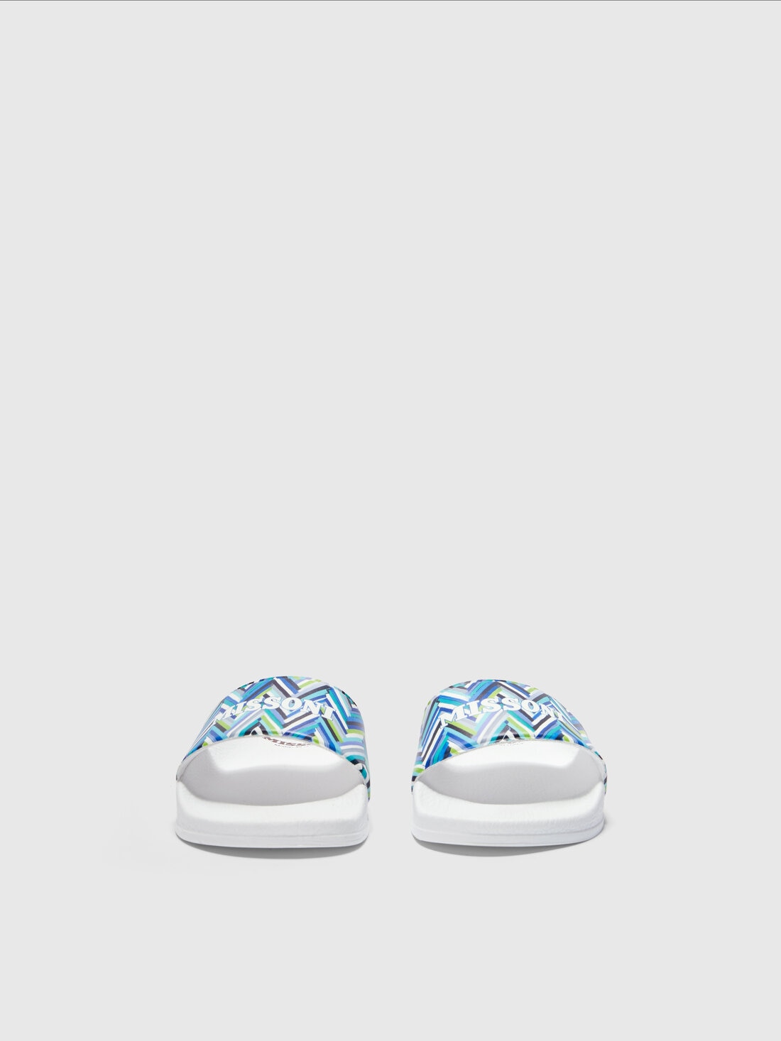 Missoni Ciabatte con motivo chevron e scritta logo Vendite Flash