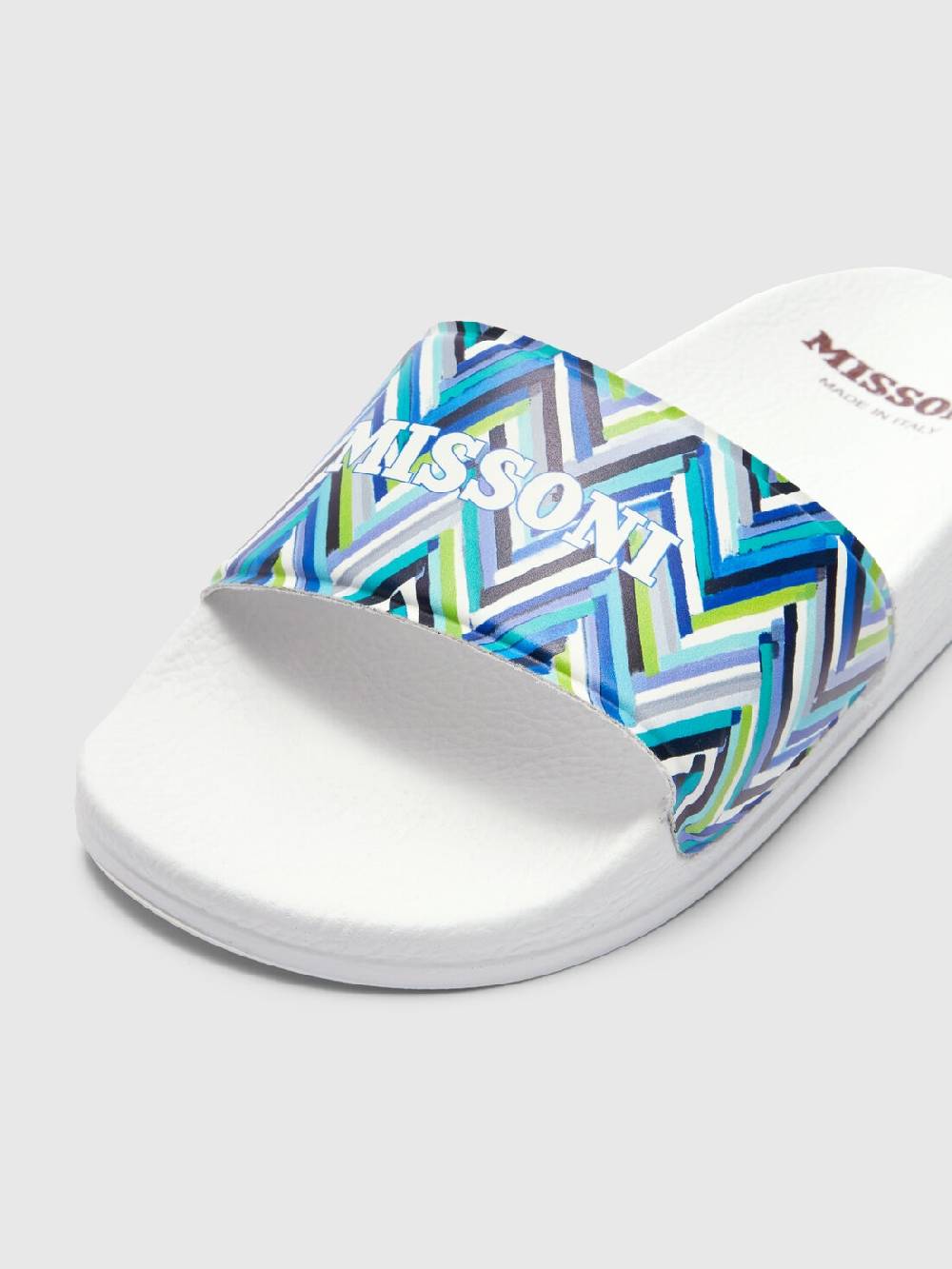 Missoni Ciabatte con motivo chevron e scritta logo Vendite Flash