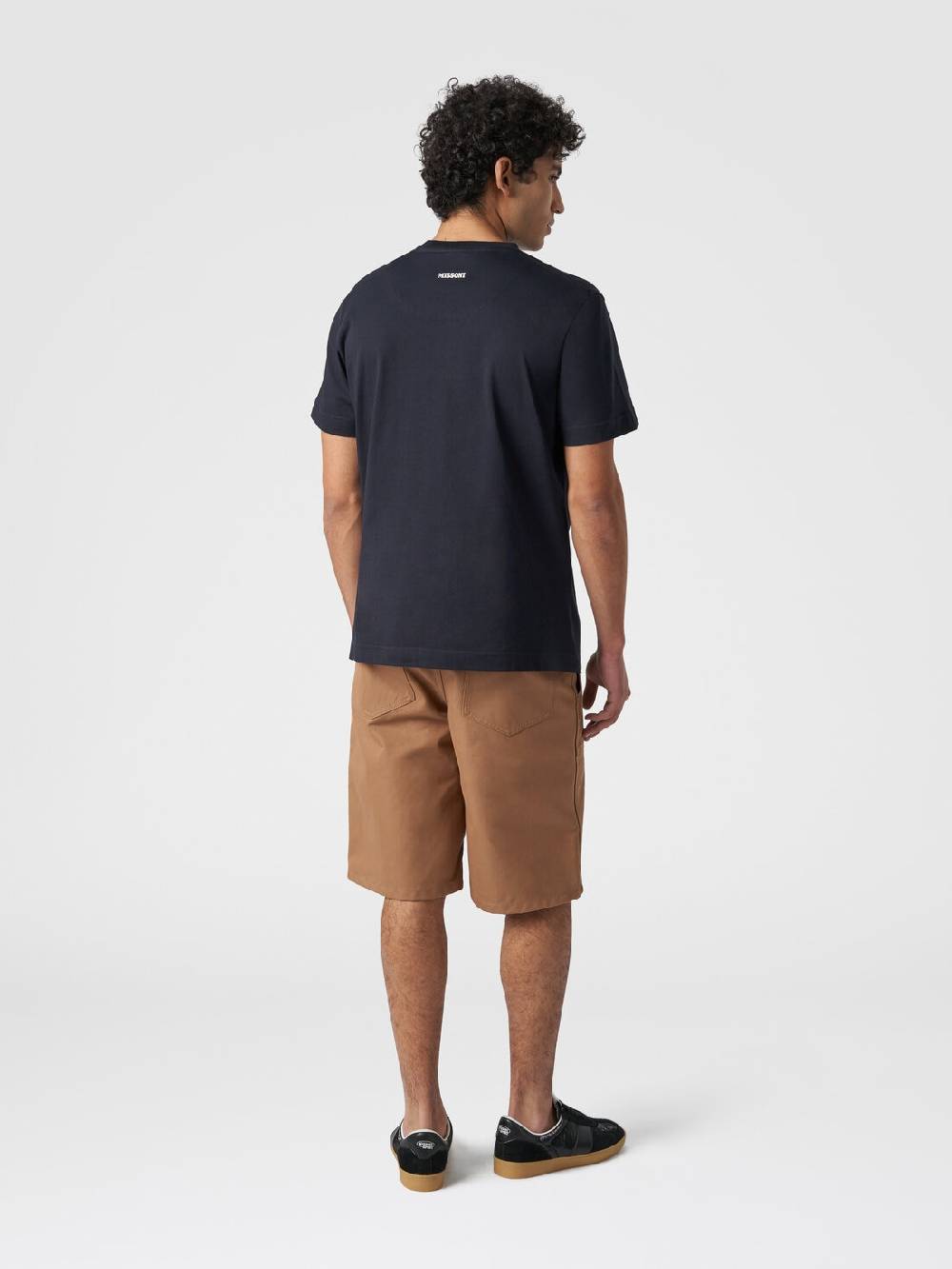 Missoni T-shirt a maniche corte in cotone con stampa zig zag In Linea