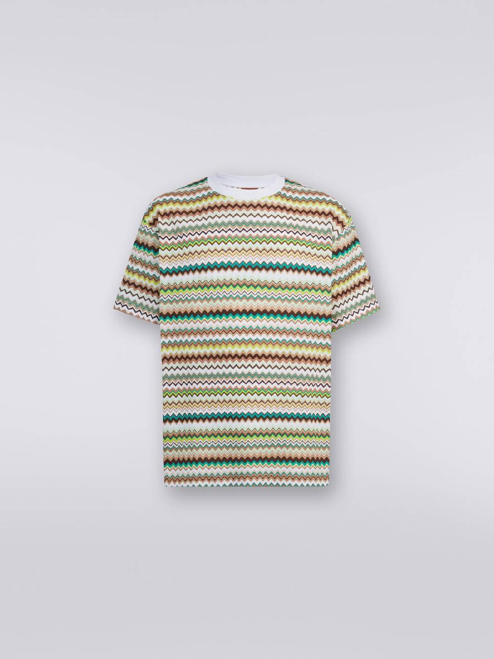 Missoni T-shirt oversize in cotone con stampa zig zag Nuovo