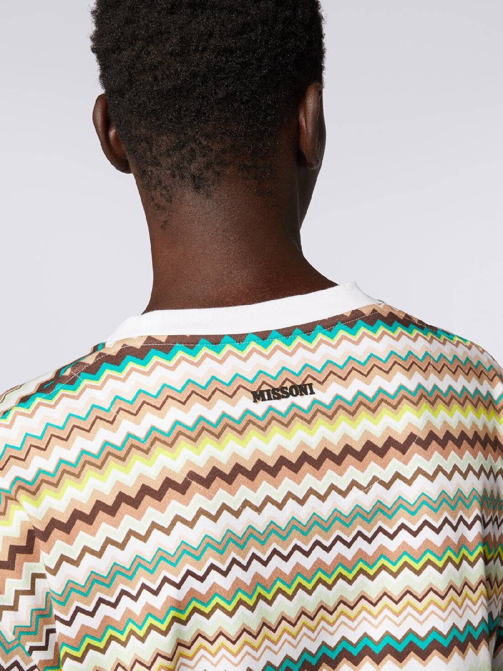 Missoni T-shirt oversize in cotone con stampa zig zag Nuovo