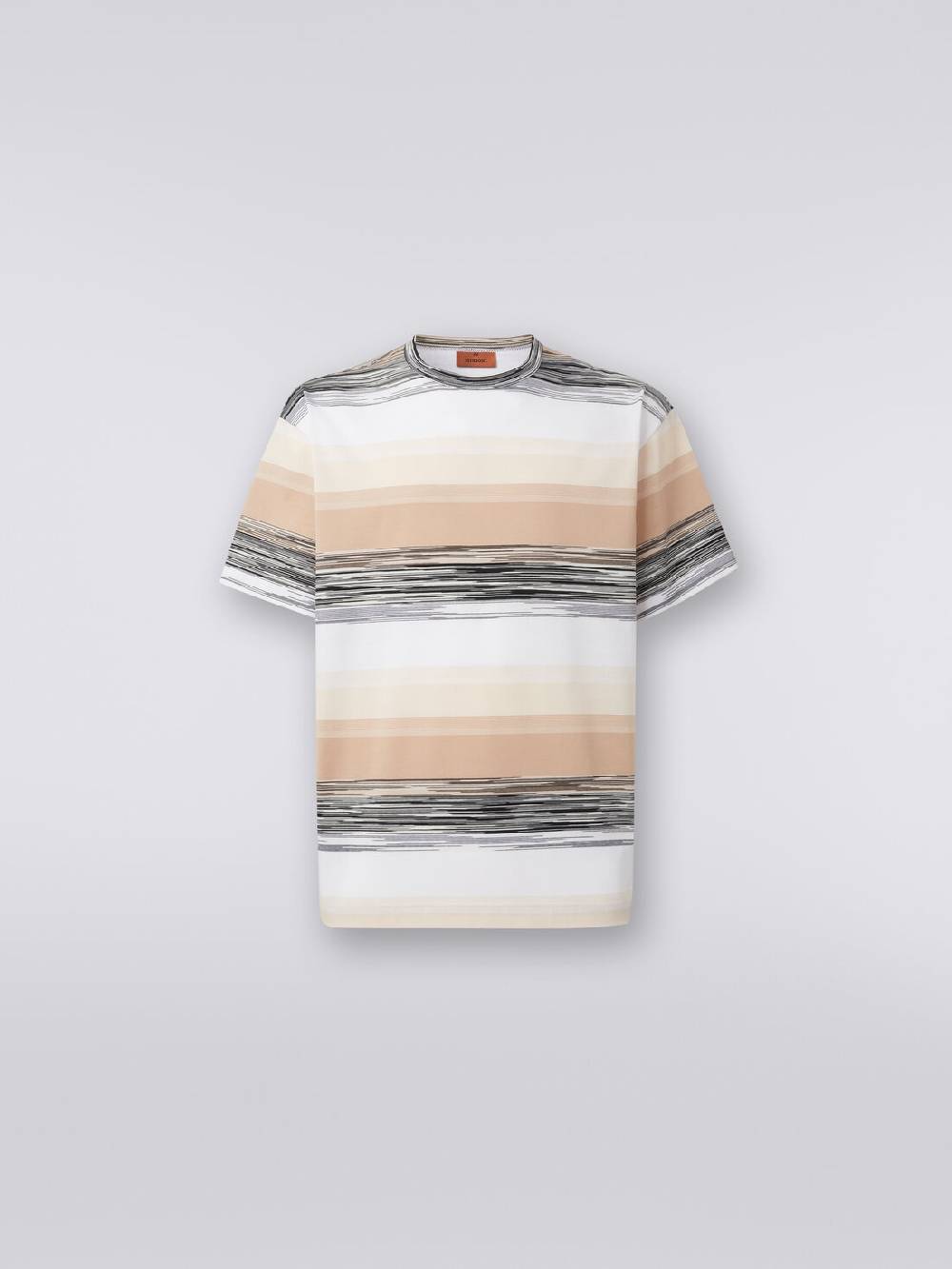 Missoni T-shirt a maniche corte in cotone con inserti fiammati Vendita