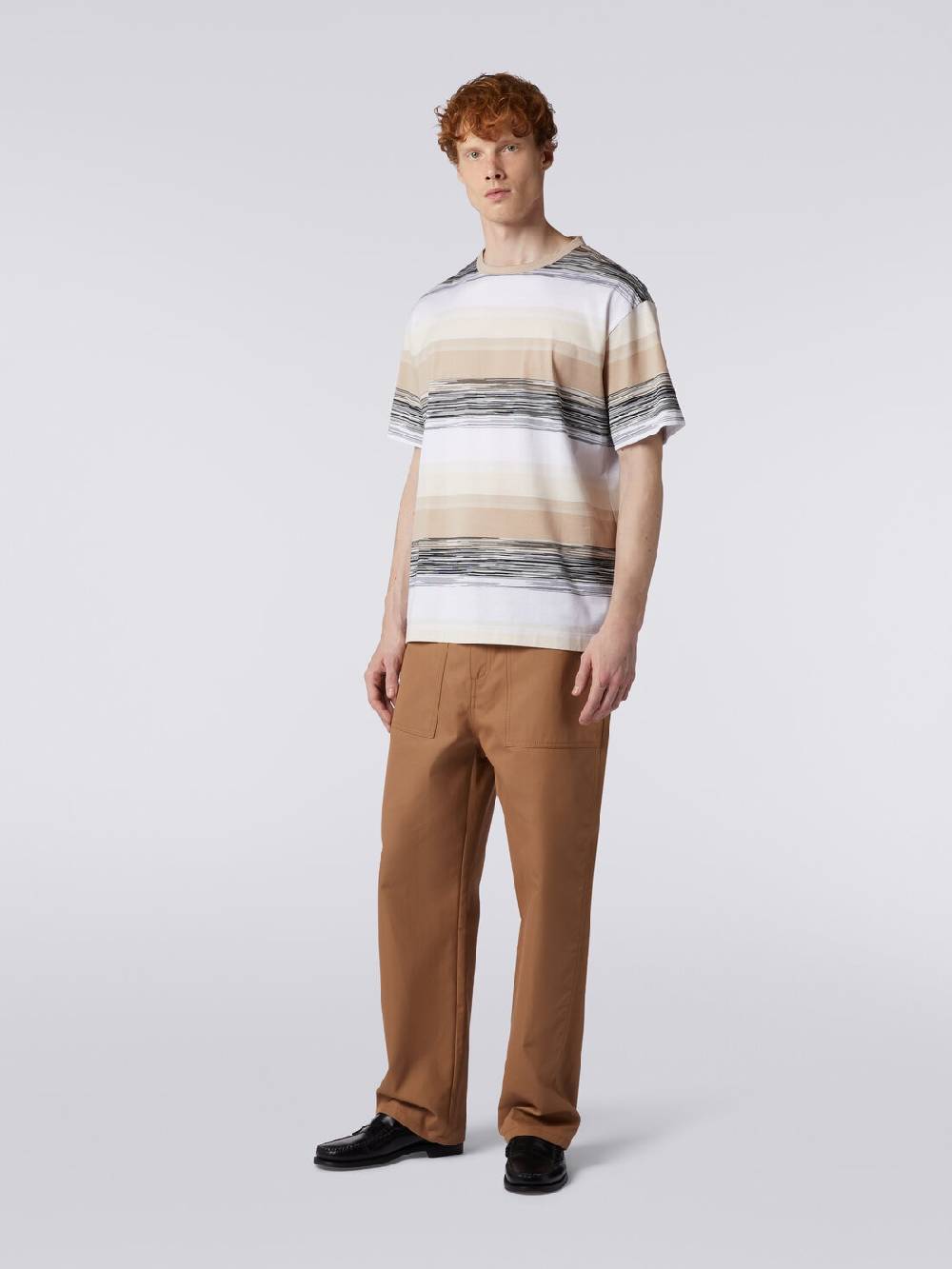 Missoni T-shirt a maniche corte in cotone con inserti fiammati Vendita