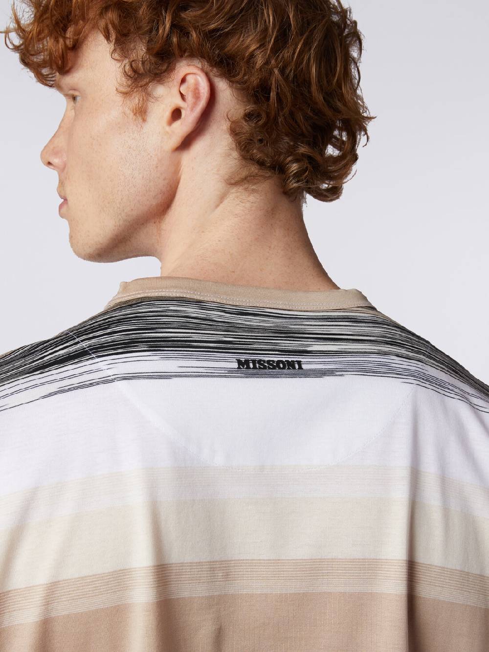 Missoni T-shirt a maniche corte in cotone con inserti fiammati Vendita