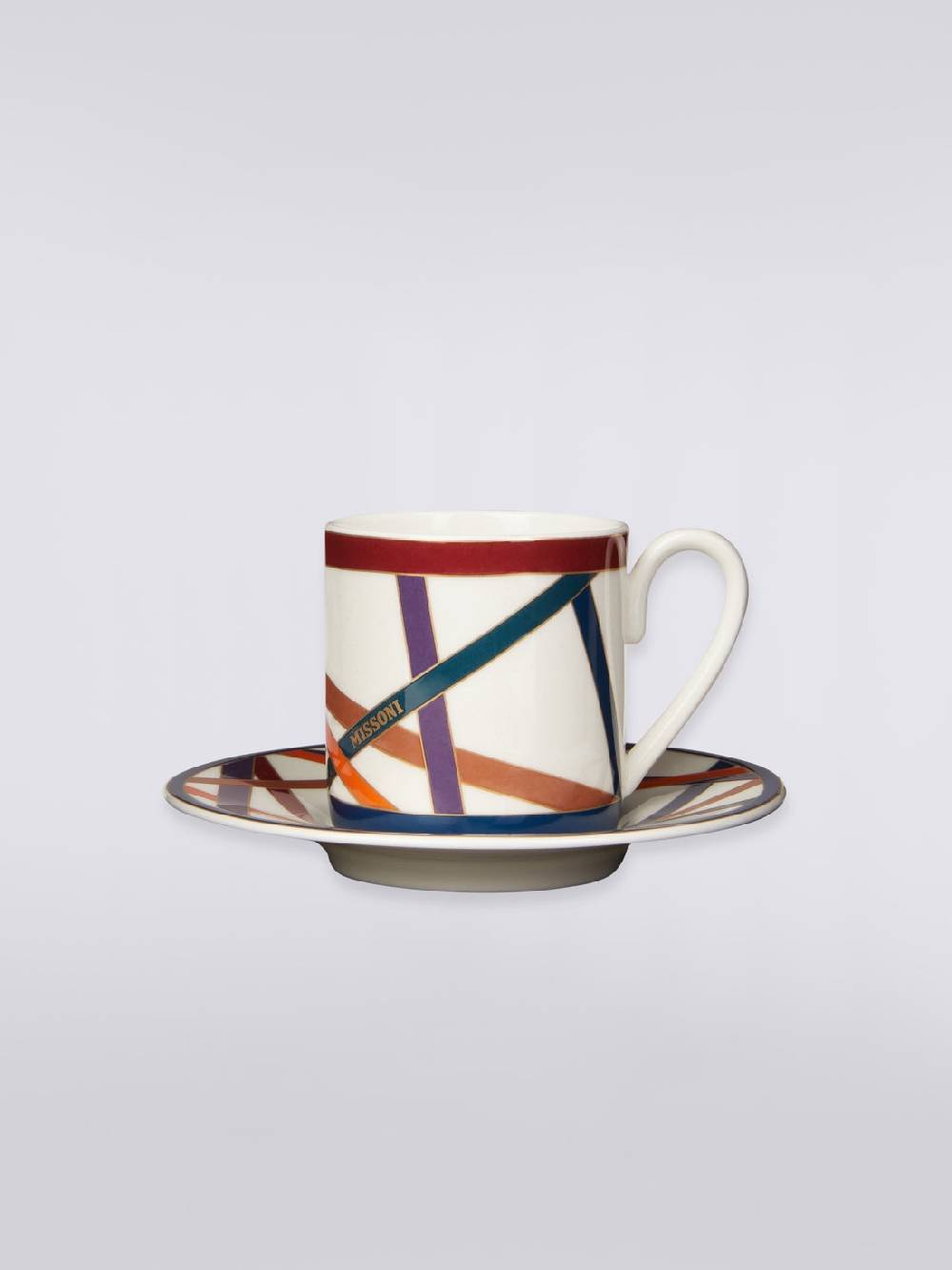 Missoni Nastri Tazza Caffe Set 2 Pz C/Piattino Spedizione Gratuita