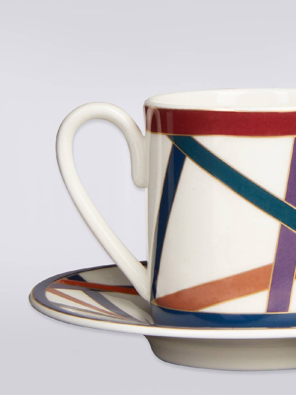 Missoni Nastri Tazza Caffe Set 2 Pz C/Piattino Spedizione Gratuita