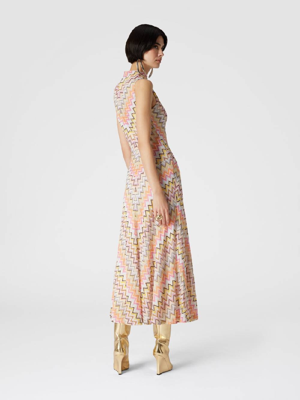 Missoni Abito lungo senza maniche con scollatura arricciata Shopping Online