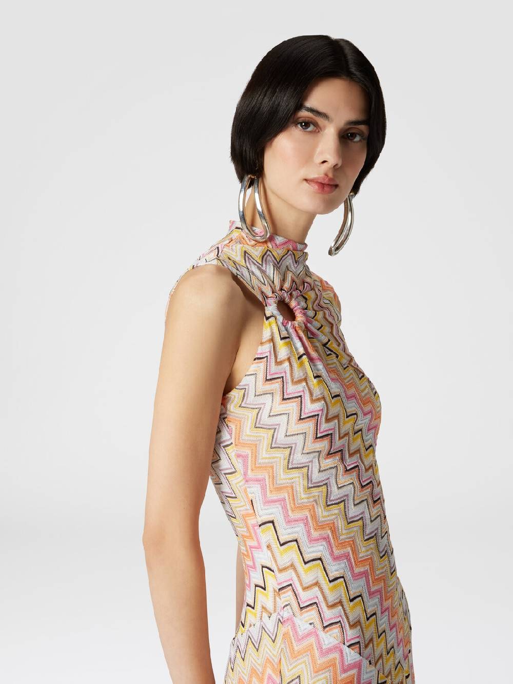 Missoni Abito lungo senza maniche con scollatura arricciata Shopping Online