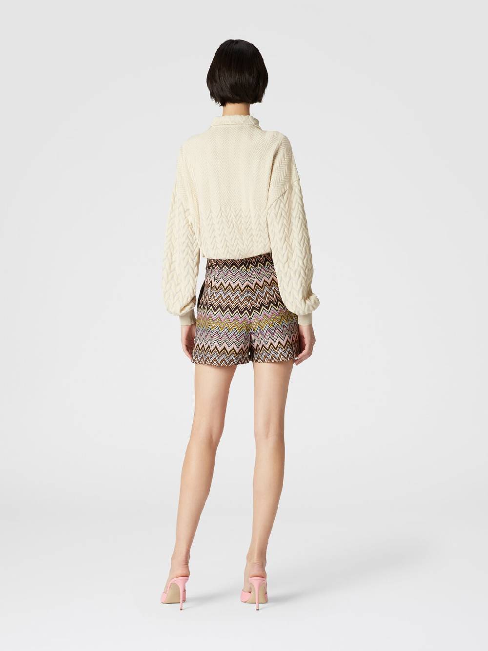 Missoni Shorts in viscosa zig zag Prezzo Ridotto