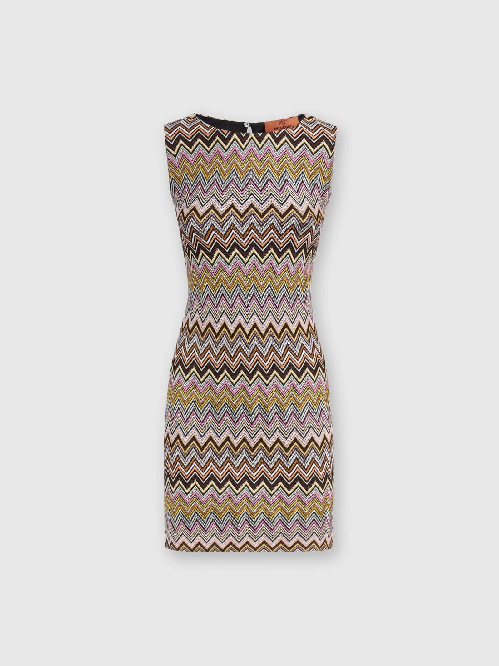 Missoni Mini-abito senza maniche in viscosa zig zag Sottocosto