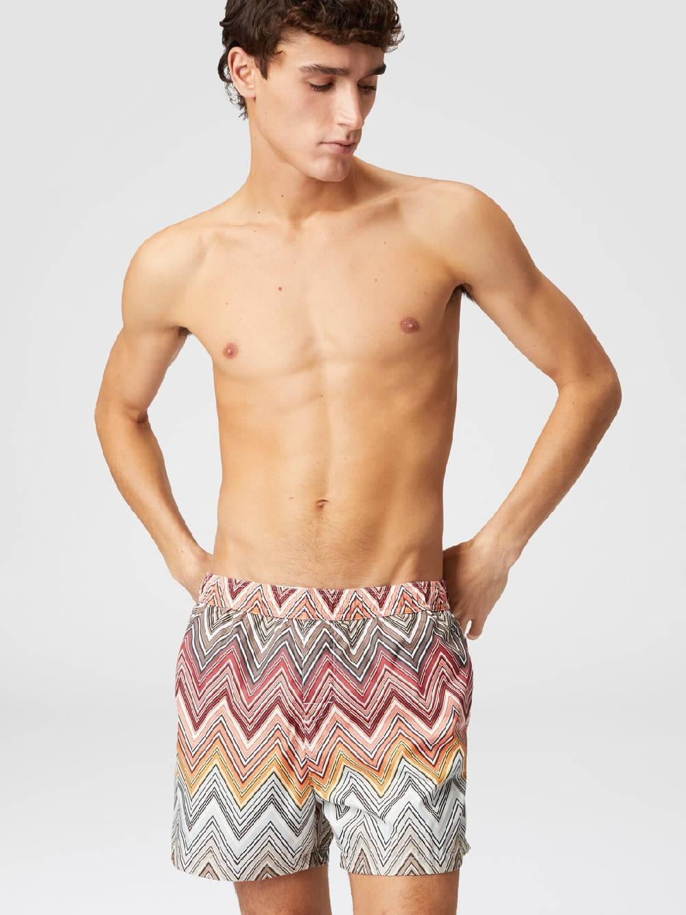 Missoni Boxer mare con stampa macro zig zag Sconto