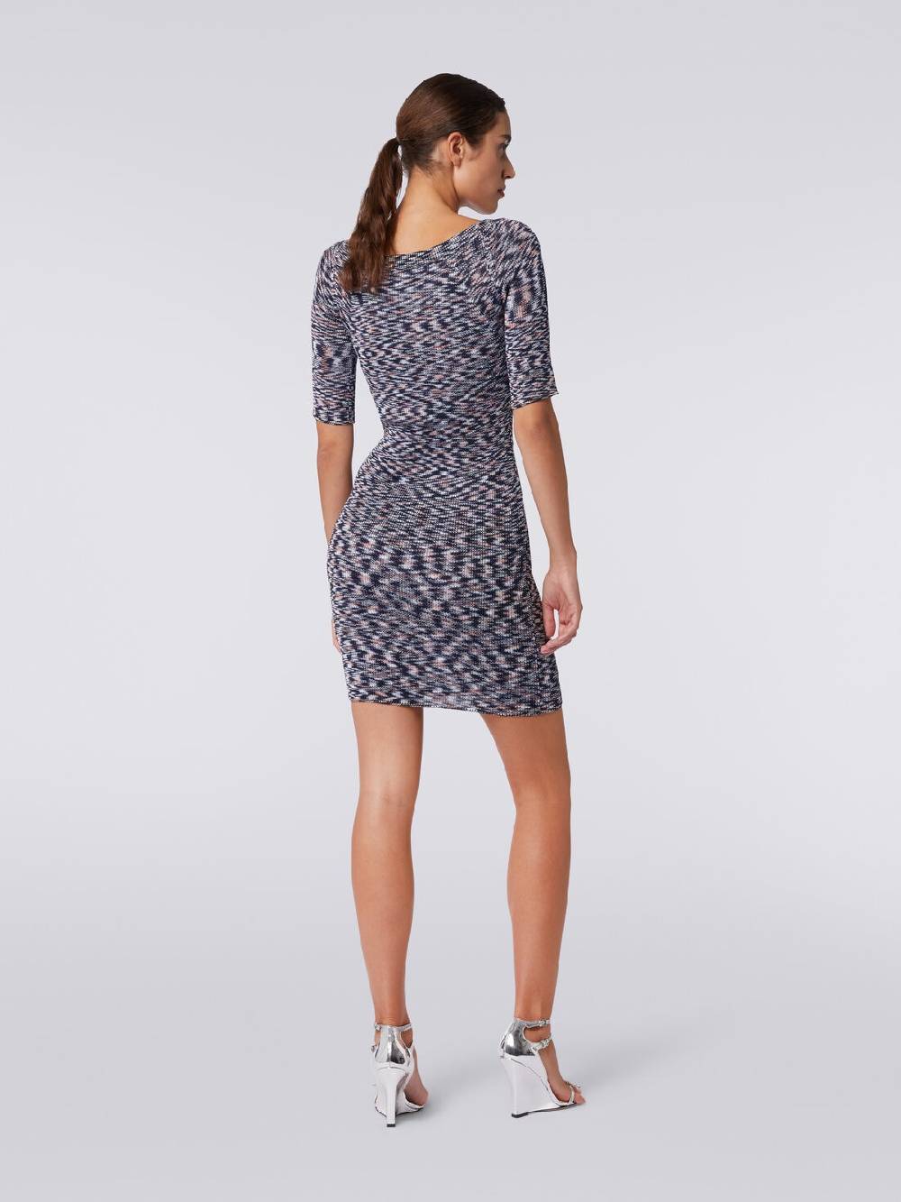 Missoni Mini-abito a maniche corte in misto viscosa fiammata Outlet