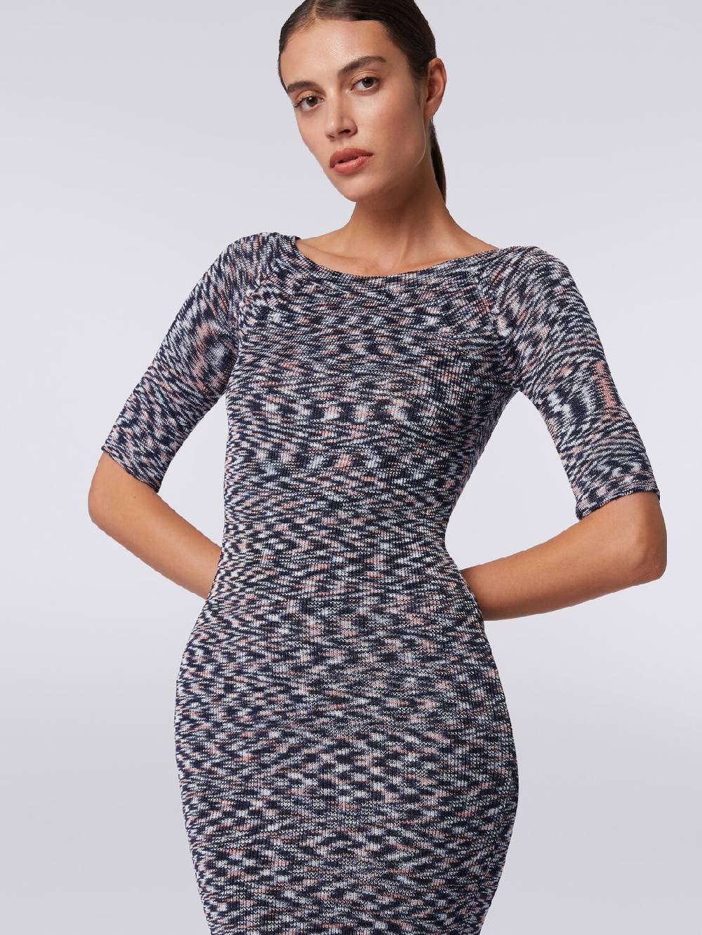 Missoni Mini-abito a maniche corte in misto viscosa fiammata Outlet