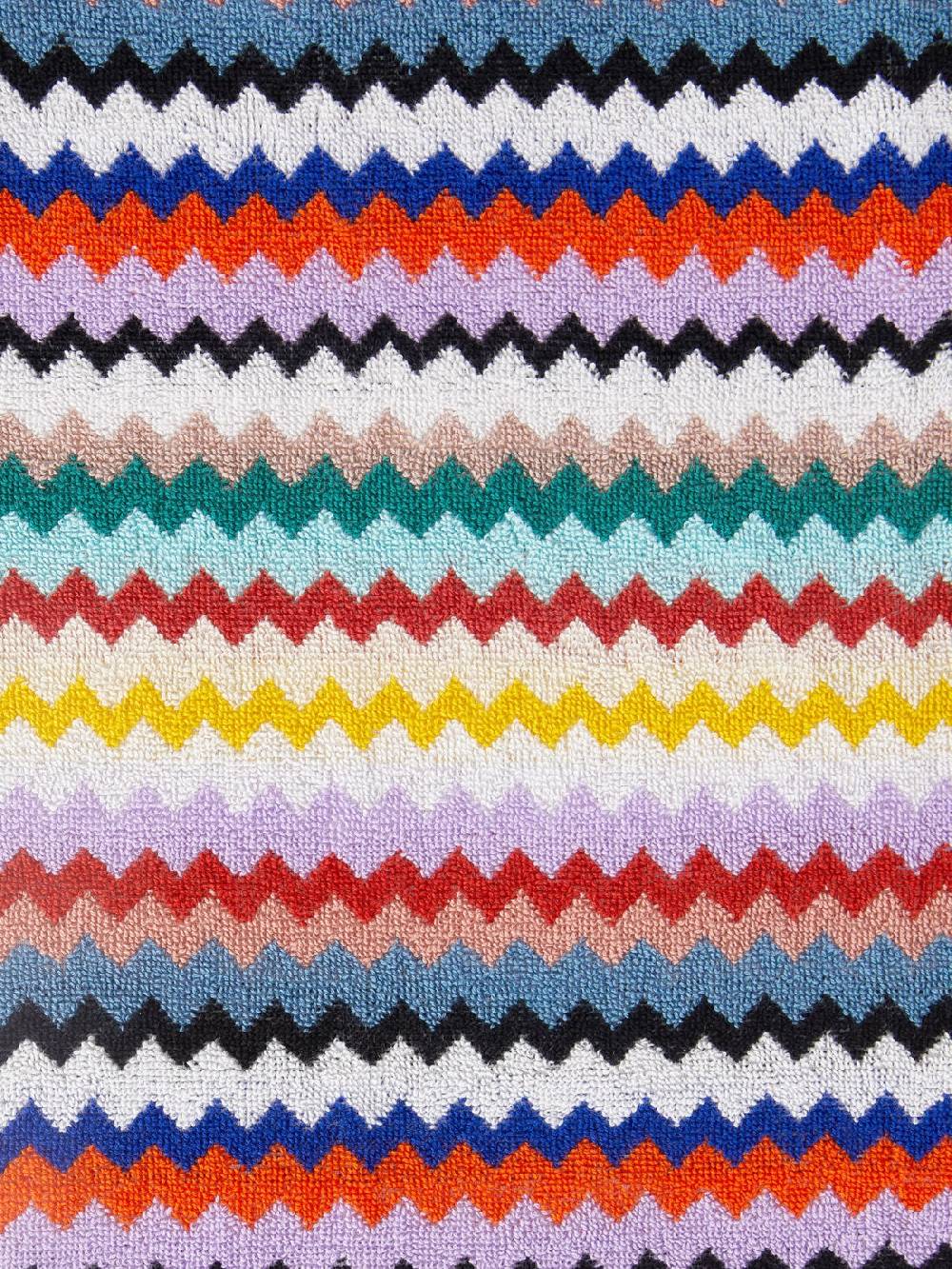 Missoni Set 2 pezzi di asciugamani da bagno Riverbero in spugna di cotone zig zag Italy