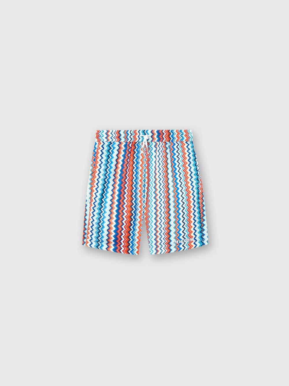 Missoni Boxer mare con stampa zig zag e logo Consegna Veloce
