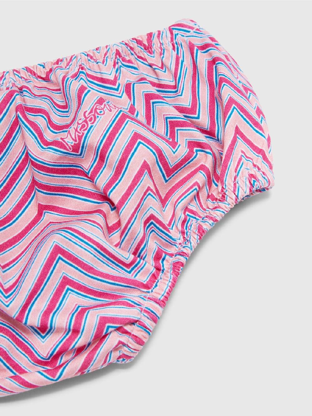 Missoni Abito in jersey di cotone con inserti zig zag Fino Al -60%