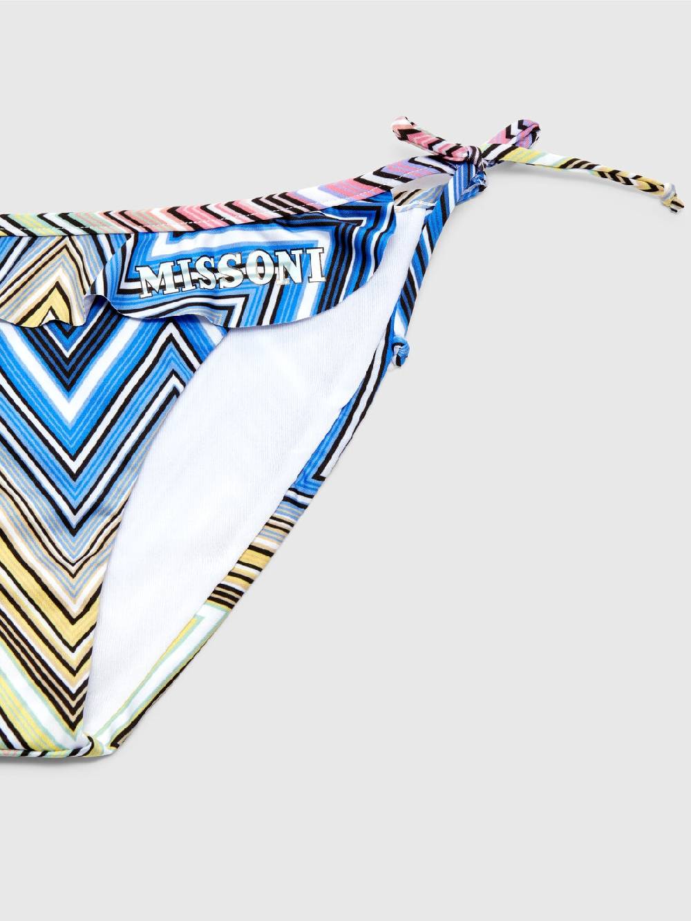 Missoni Bikini chevron con volant e scritta logo Shopping Online