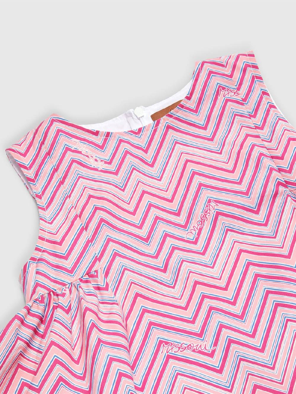 Missoni Abito in cotone con stampa zig zag Prezzo Ridotto
