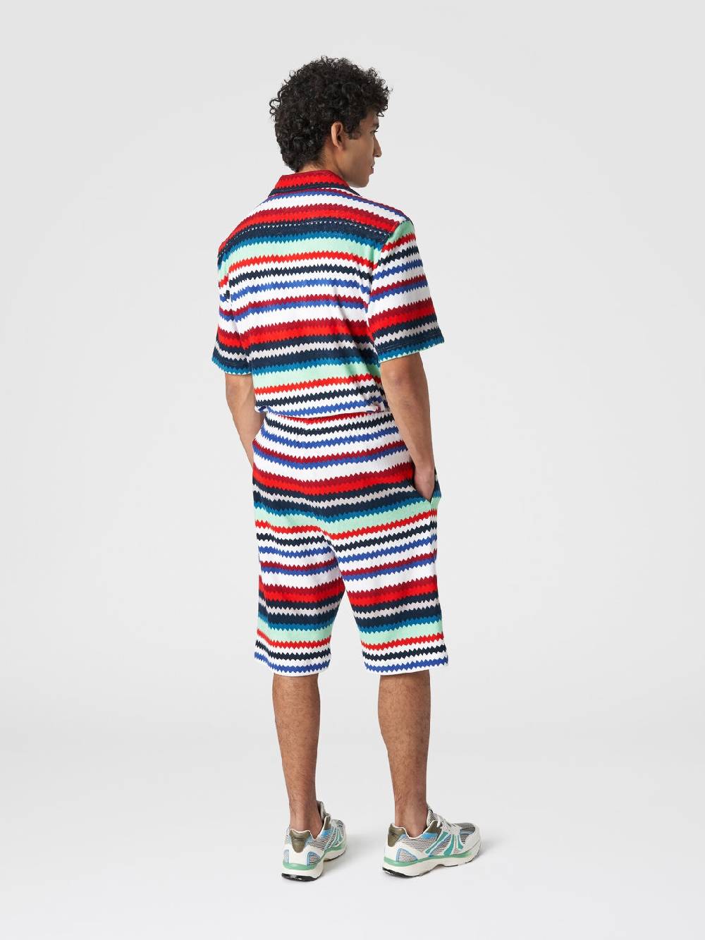Missoni Shorts in spugna stampa zig zag Presa