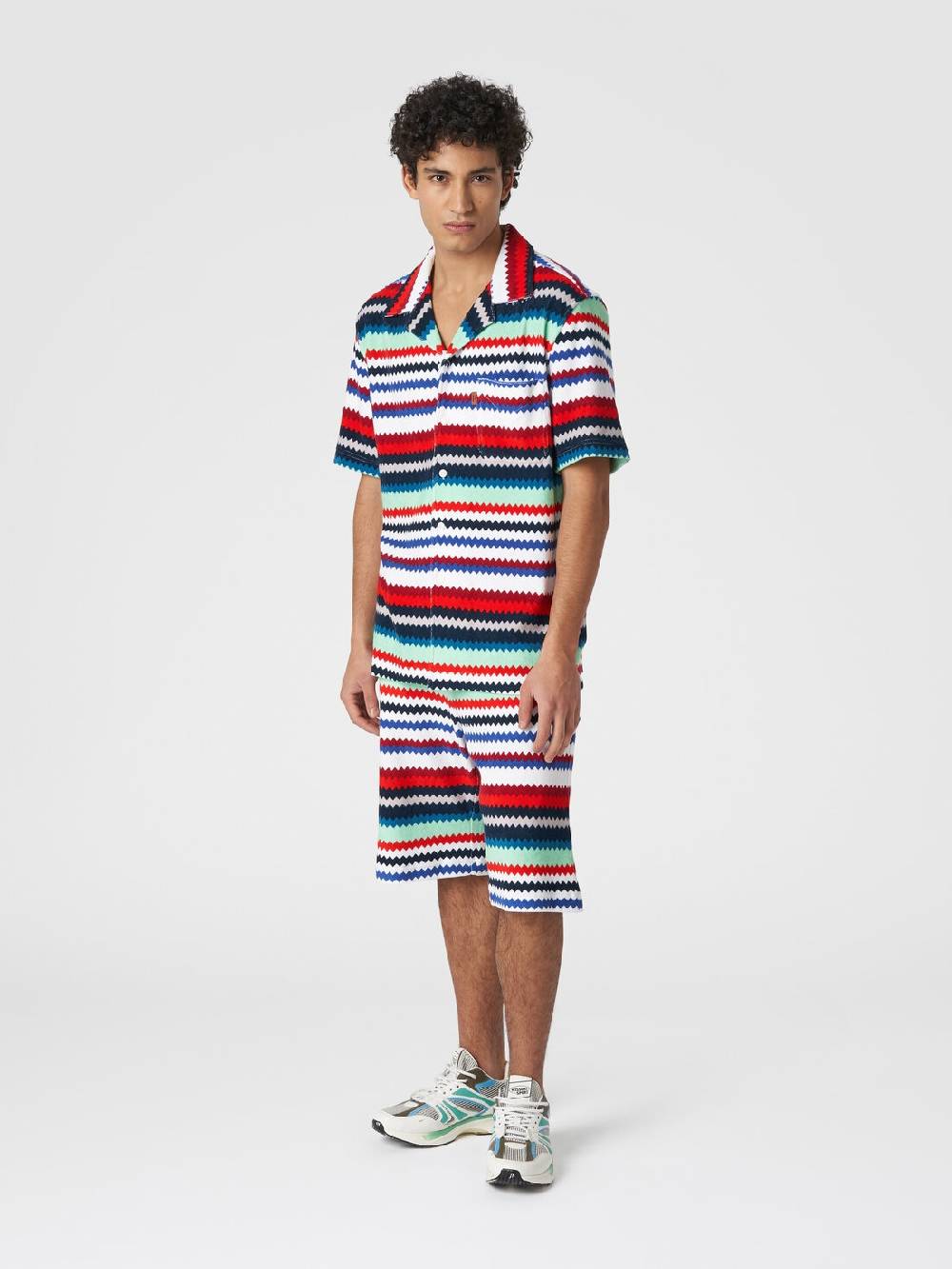 Missoni Shorts in spugna stampa zig zag Presa
