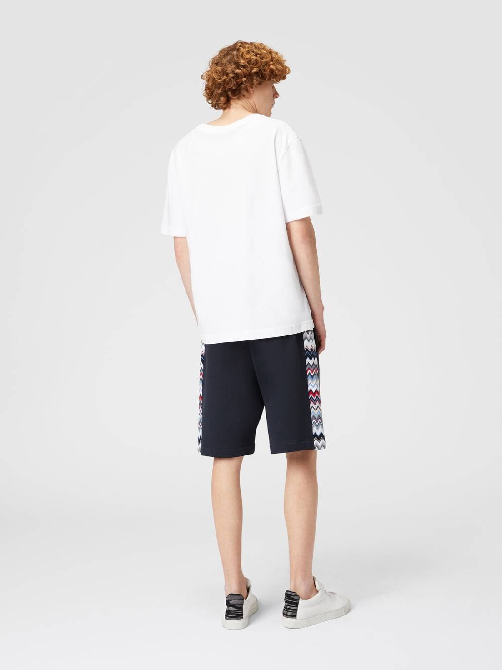 Missoni Shorts in cotone con inserti chevron Sconto