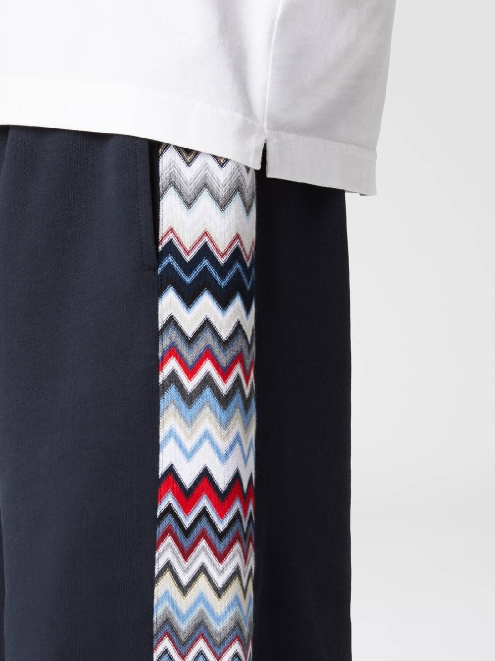 Missoni Shorts in cotone con inserti chevron Sconto