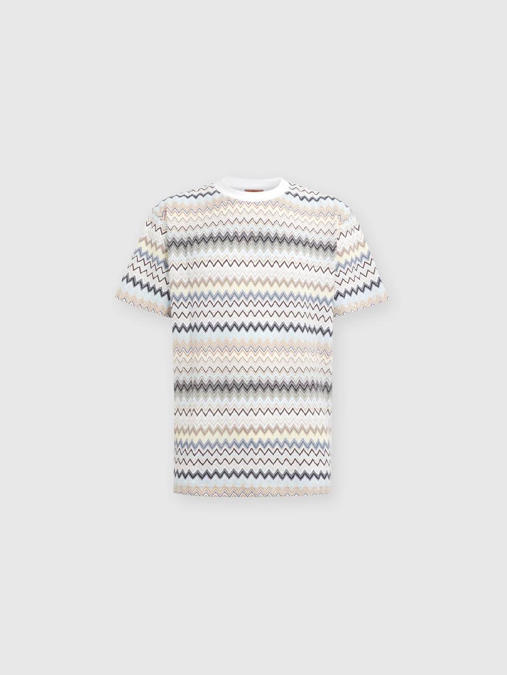 Missoni T-shirt con motivo zig zag e logo posteriore Economico