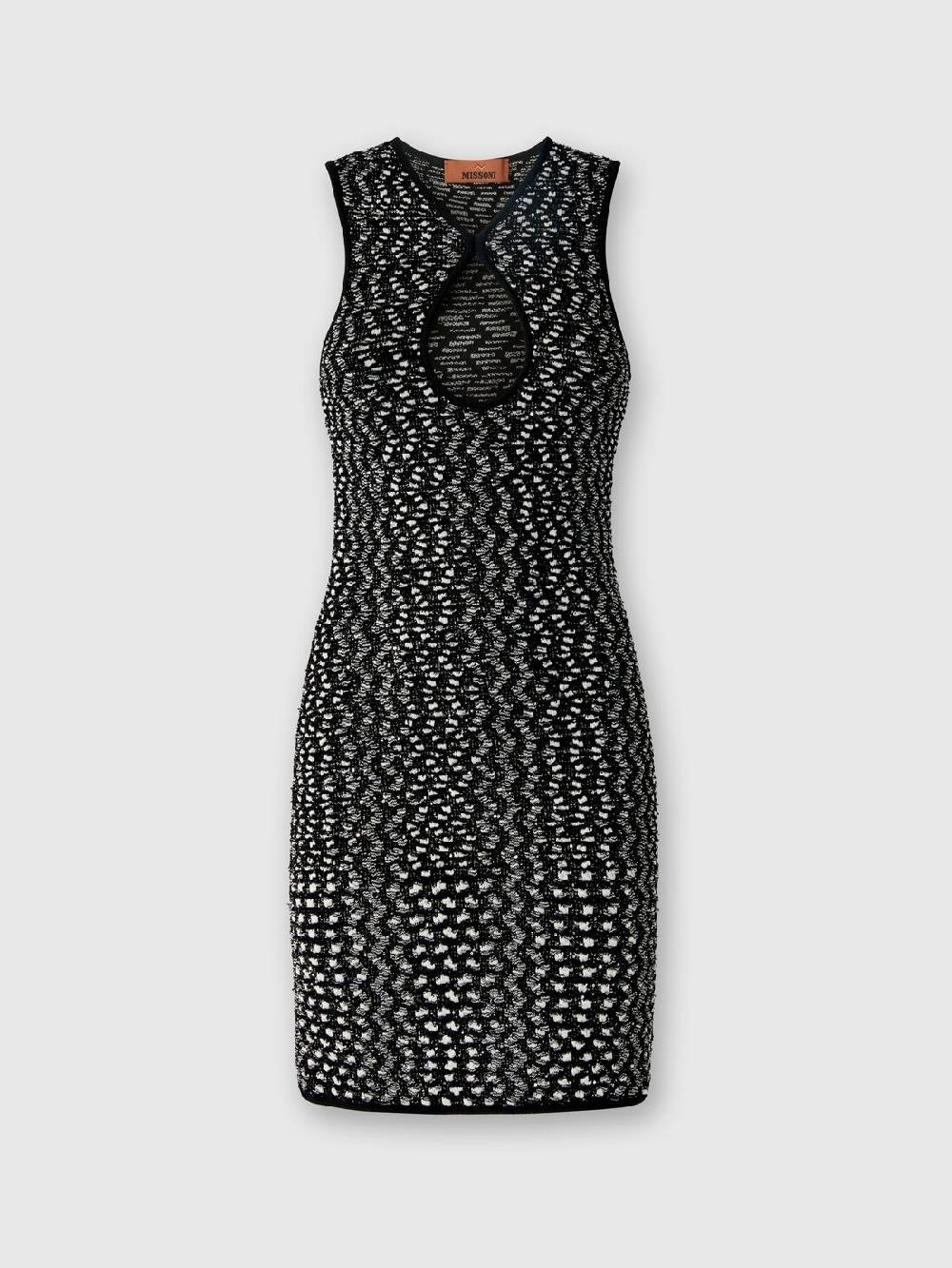 Missoni Mini-abito senza maniche zig zag con paillettes Only for today