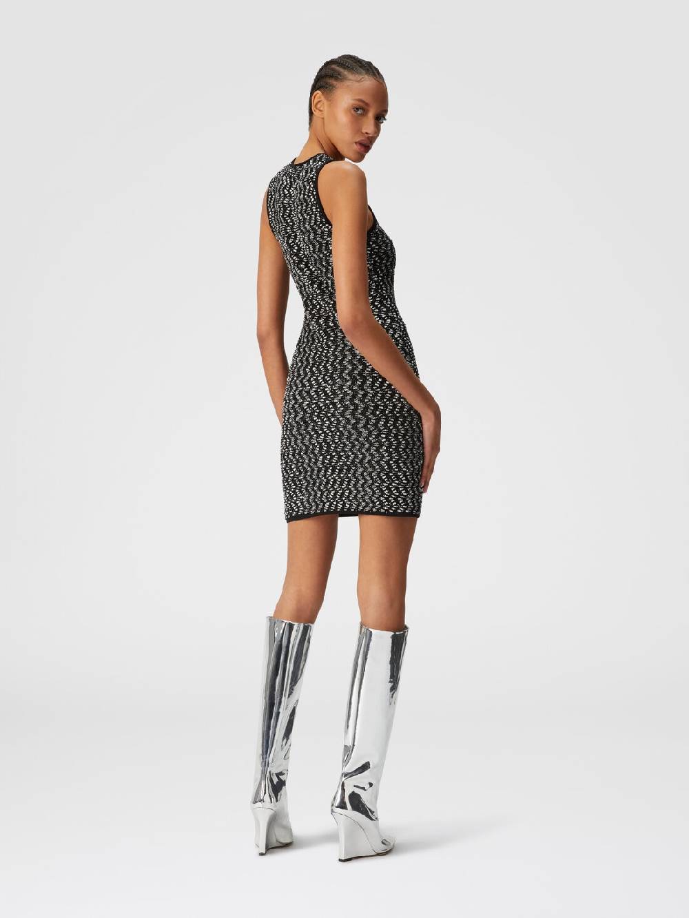 Missoni Mini-abito senza maniche zig zag con paillettes Only for today