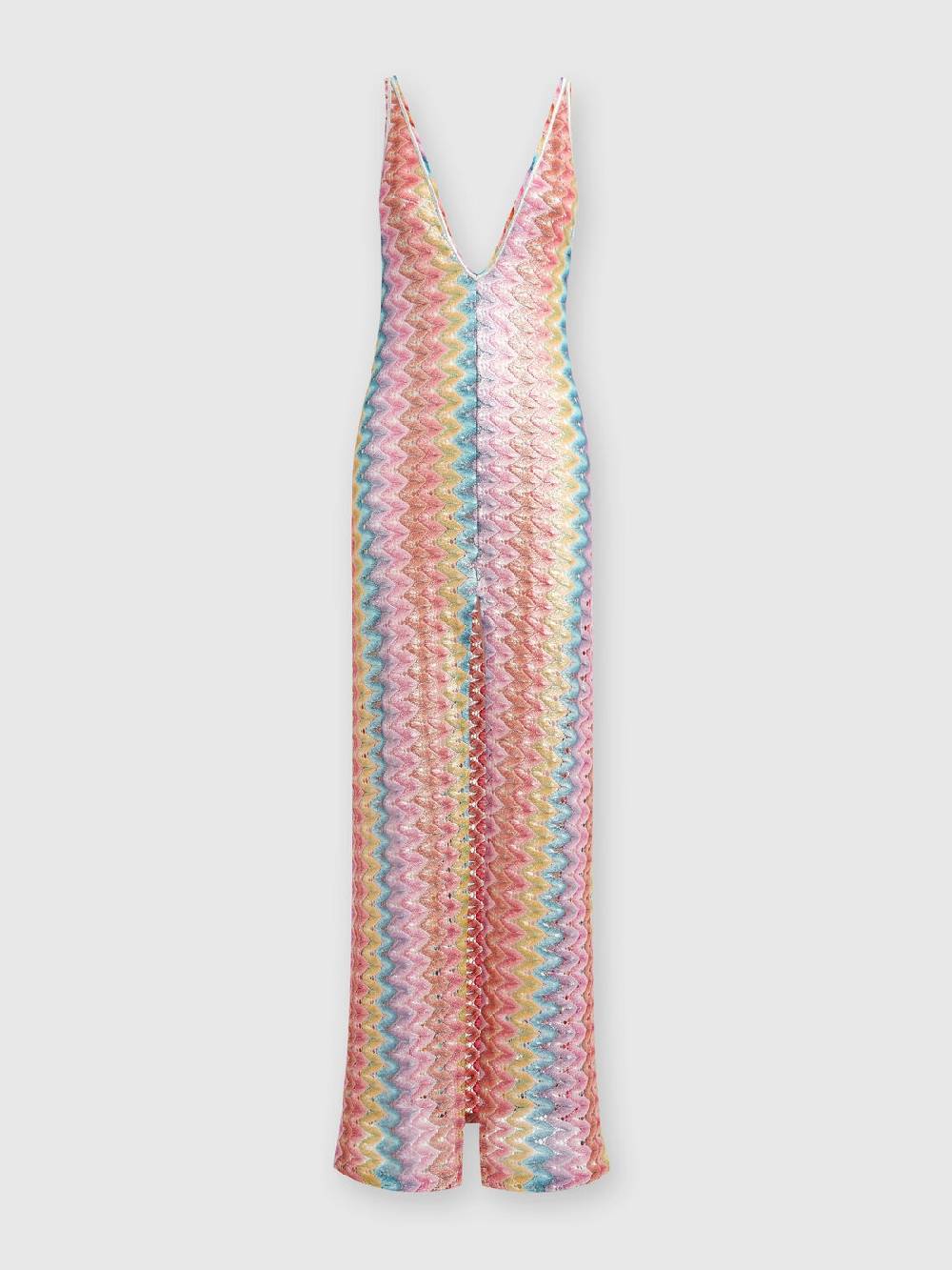 Missoni Abito copricostume lungo con scollatura a V e spacco Hotsell