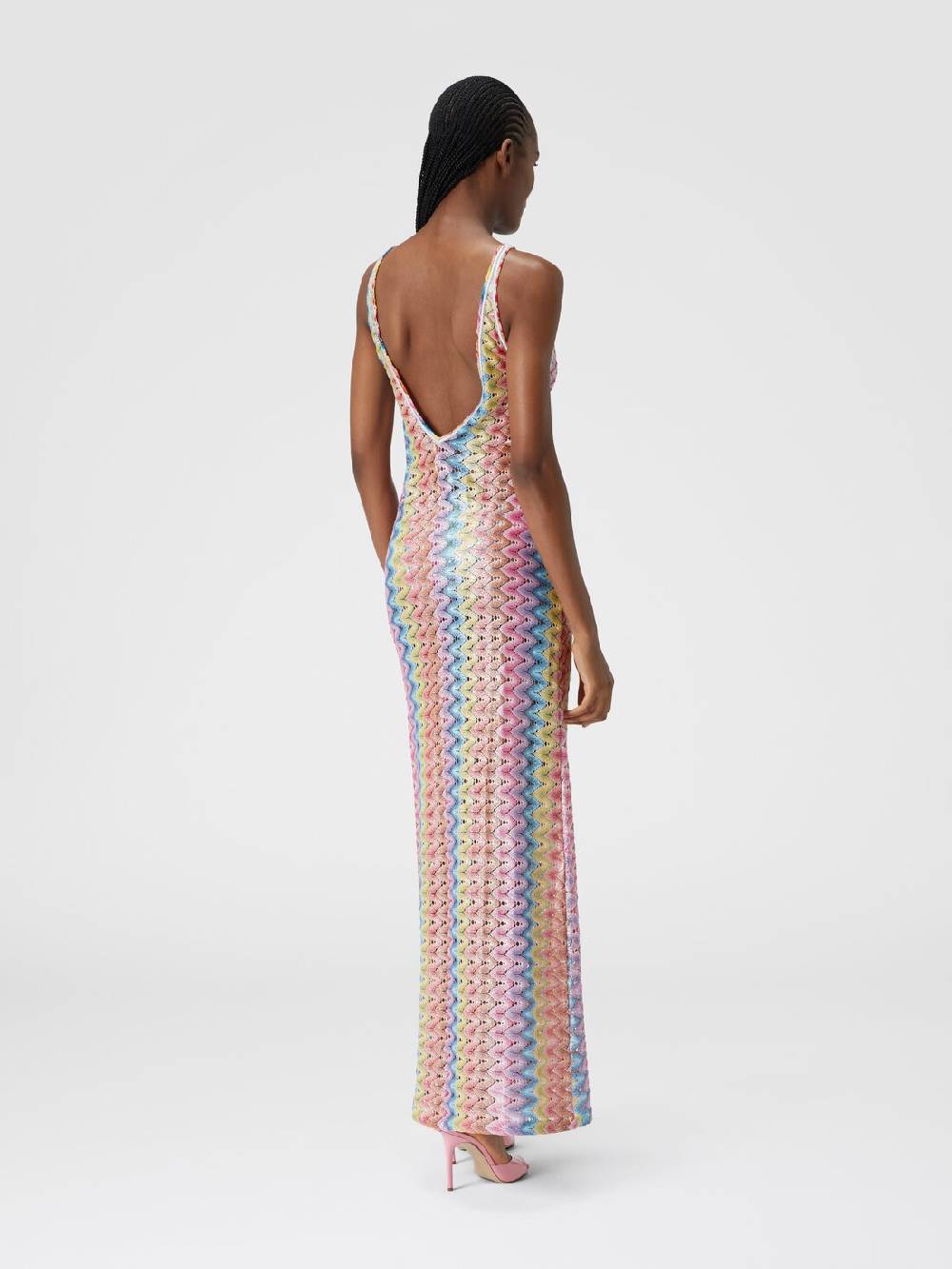 Missoni Abito copricostume lungo con scollatura a V e spacco Hotsell