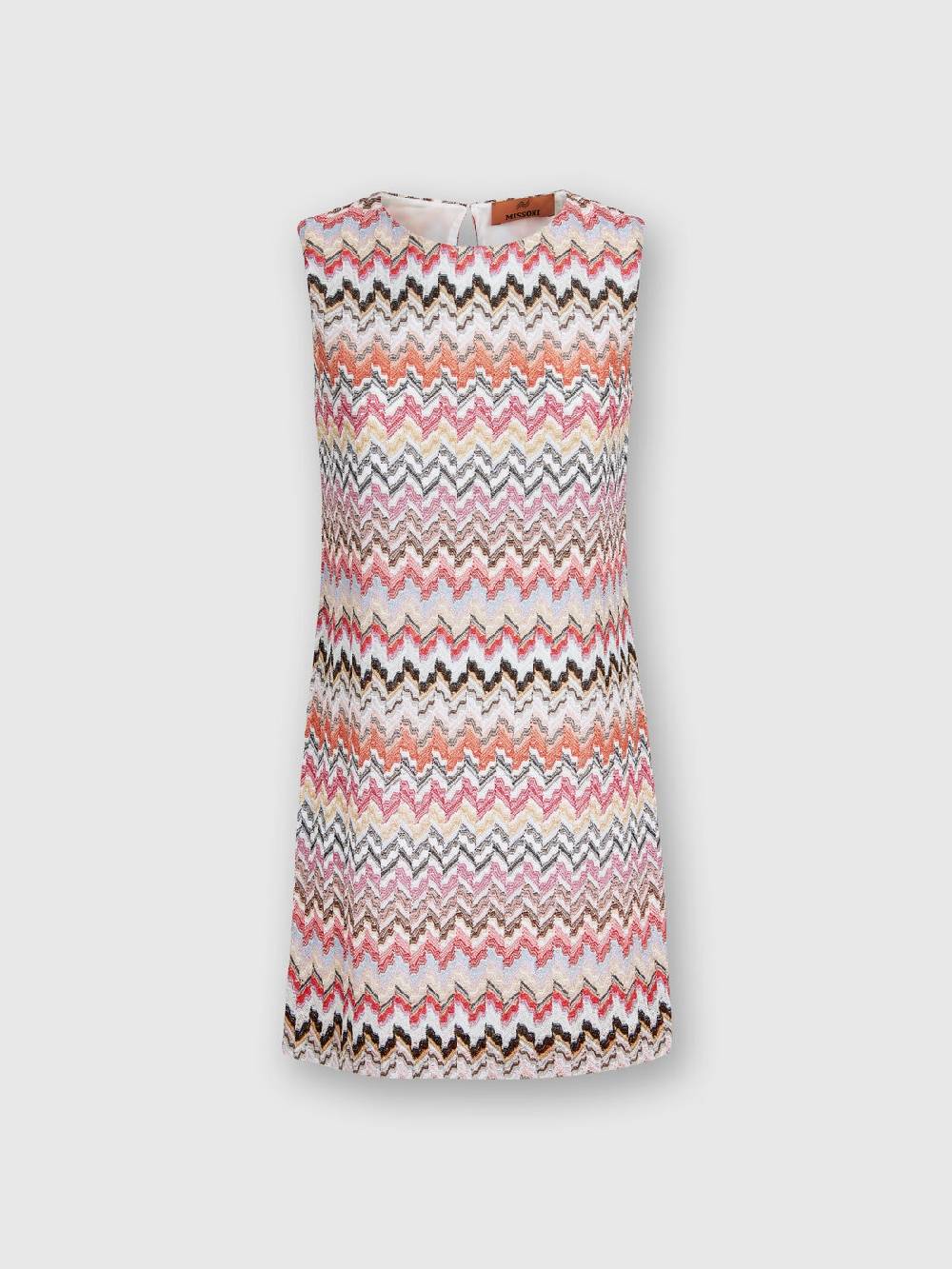 Missoni Mini-abito in misto viscosa lamé zig zag Vendita Calda