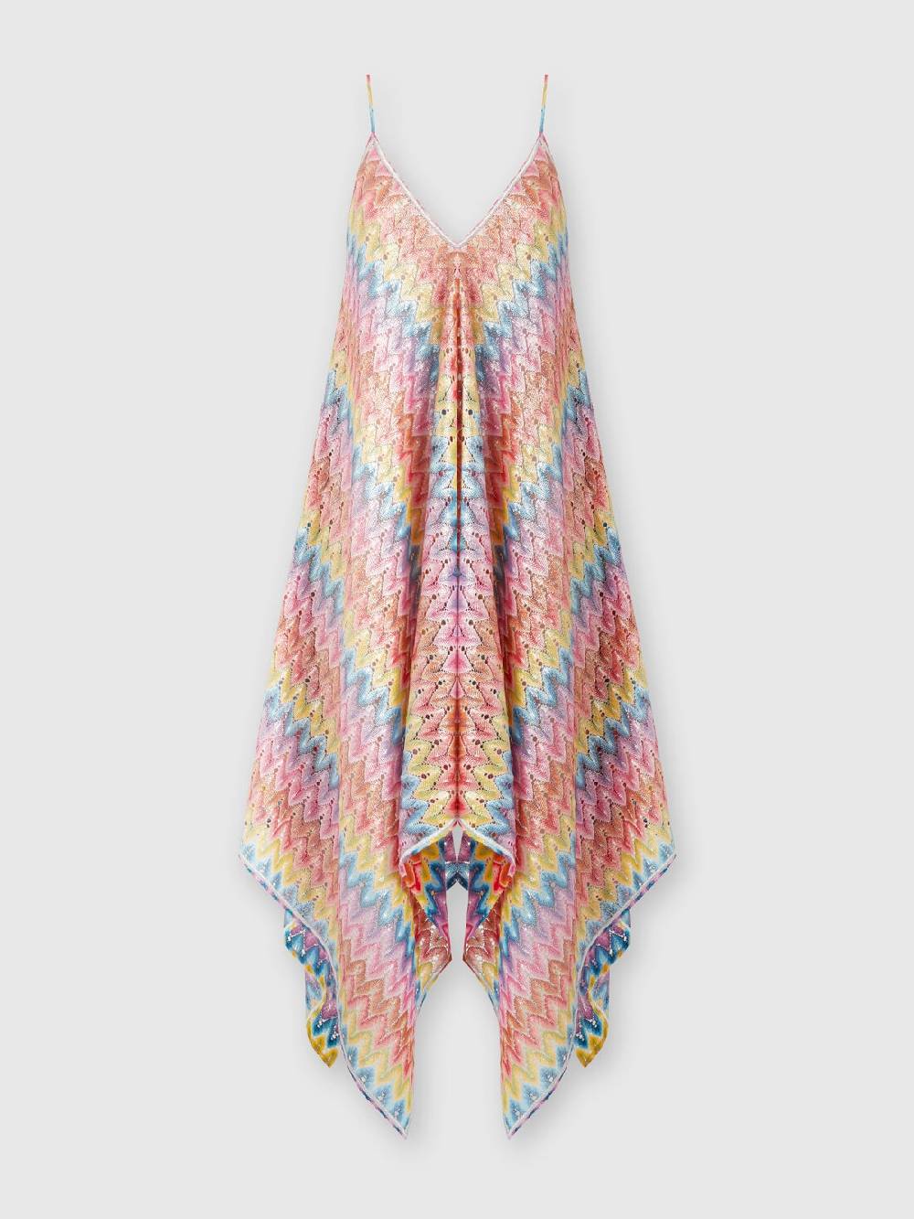 Missoni Abito copricostume a foulard in pizzo spalmato 2025