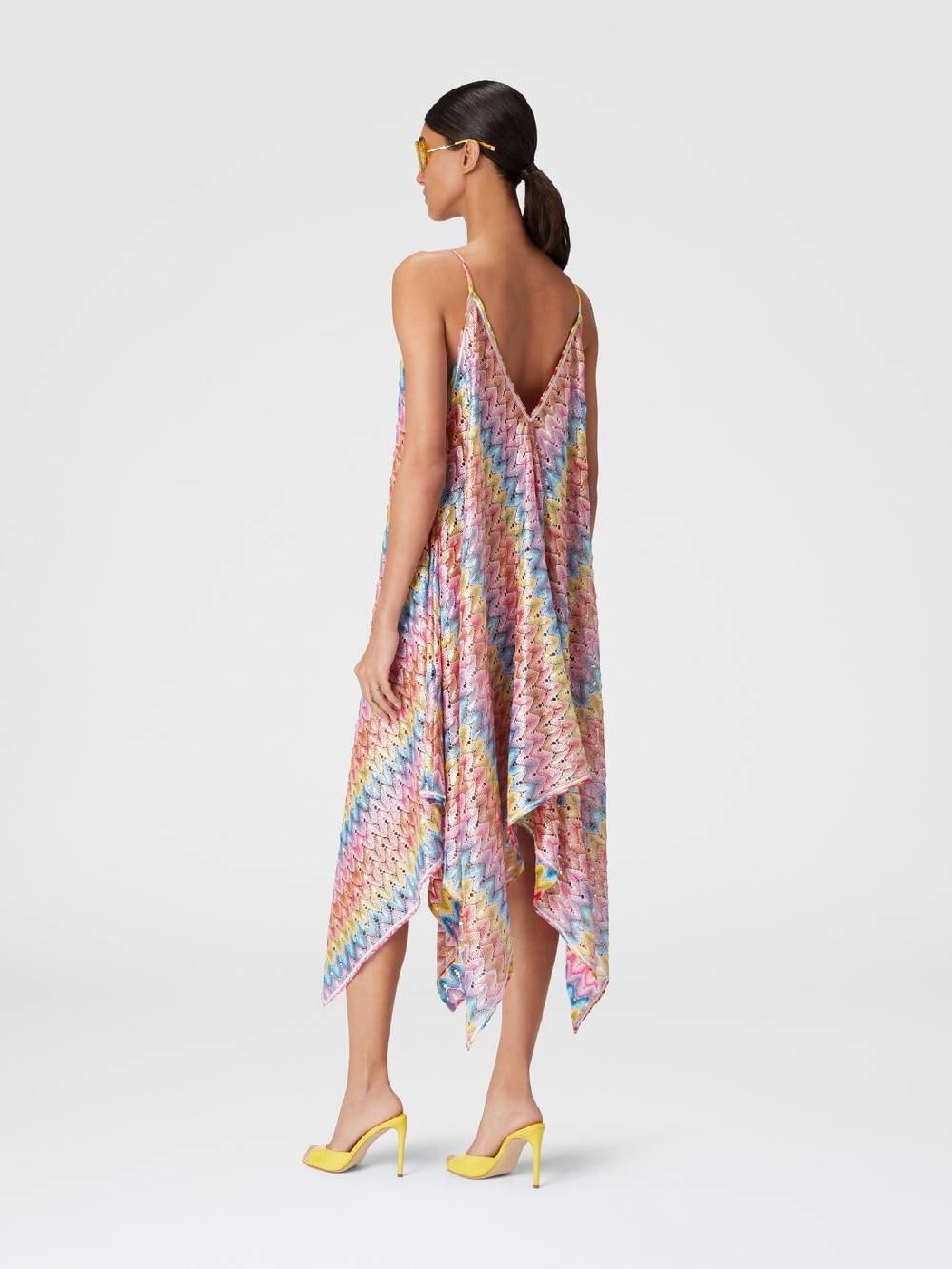 Missoni Abito copricostume a foulard in pizzo spalmato 2025