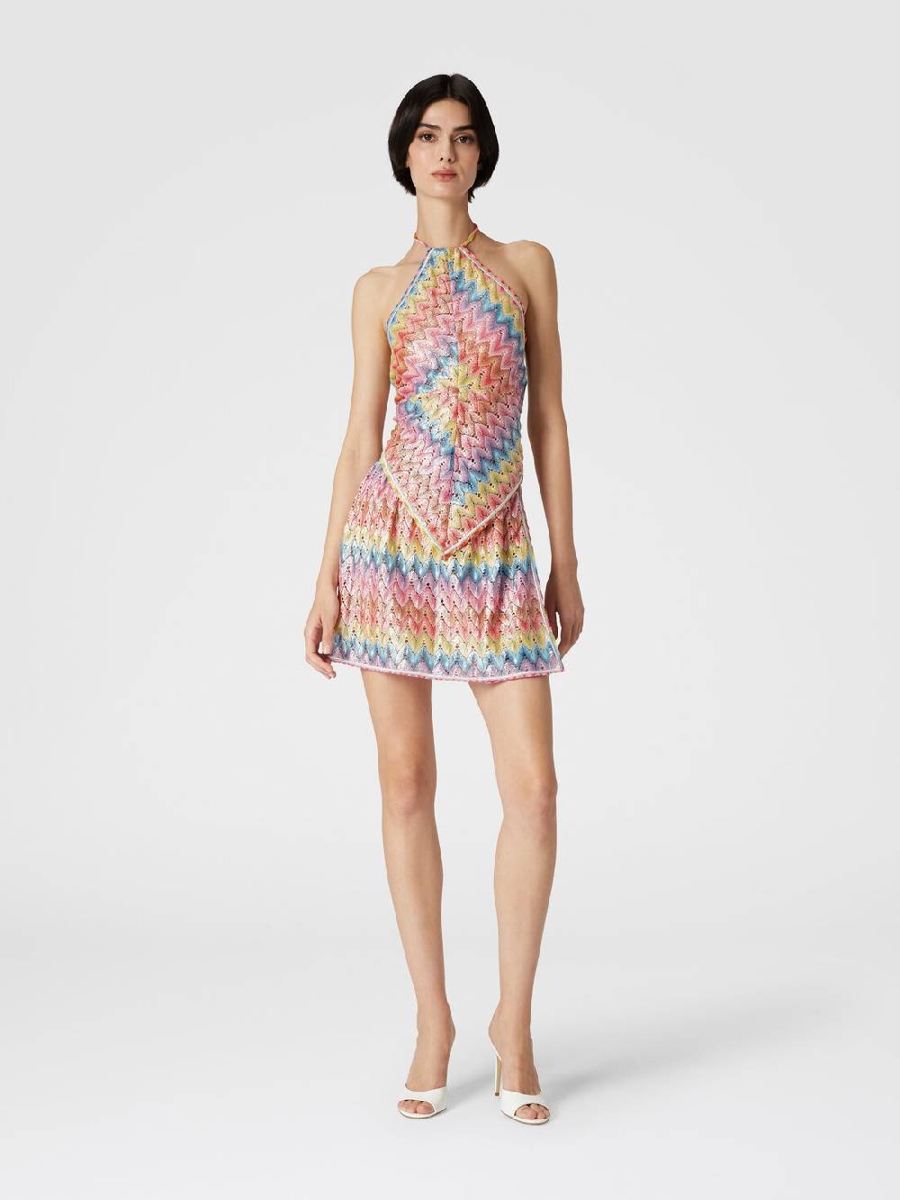 Missoni Top a fazzoletto in pizzo di misto cotone spalmato Promozione
