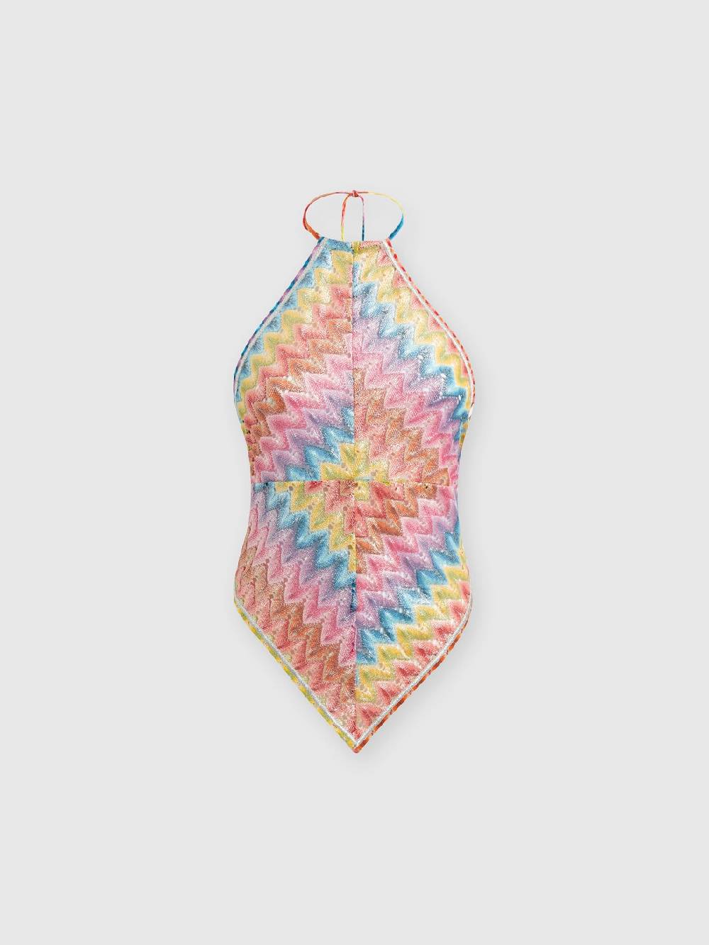 Missoni Top a fazzoletto in pizzo di misto cotone spalmato Promozione