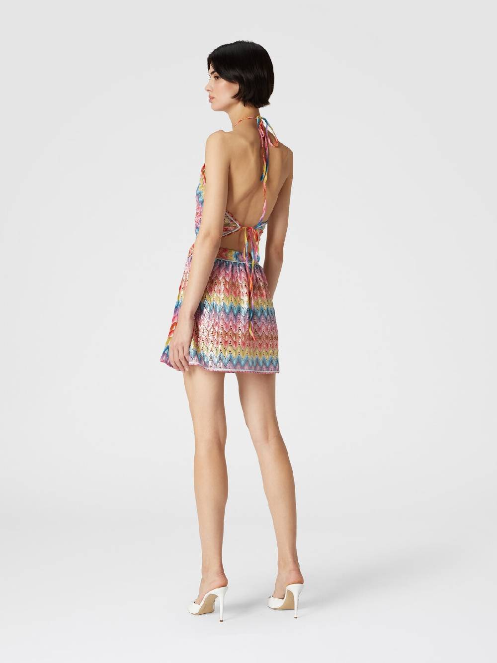 Missoni Top a fazzoletto in pizzo di misto cotone spalmato Promozione