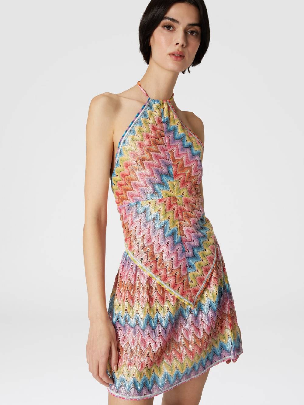 Missoni Top a fazzoletto in pizzo di misto cotone spalmato Promozione