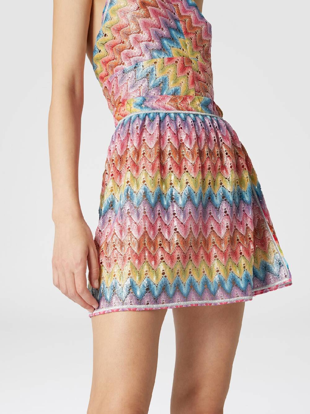 Missoni Mingonna a portafoglio in pizzo di misto cotone spalmato Pezzi Unici