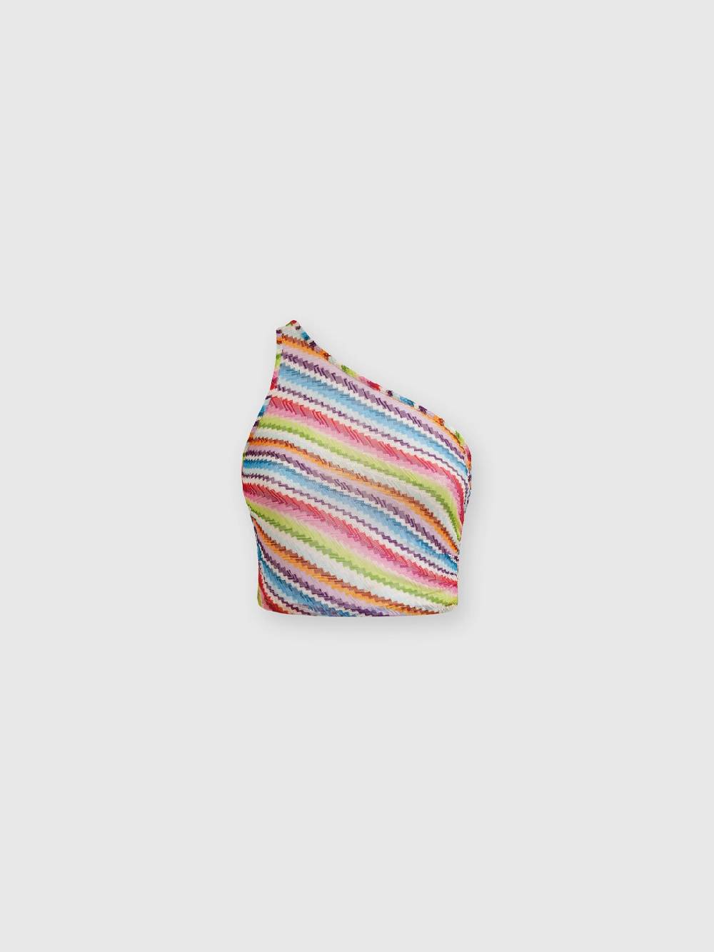 Missoni Crop top monospalla con arricciatura laterale Promozione