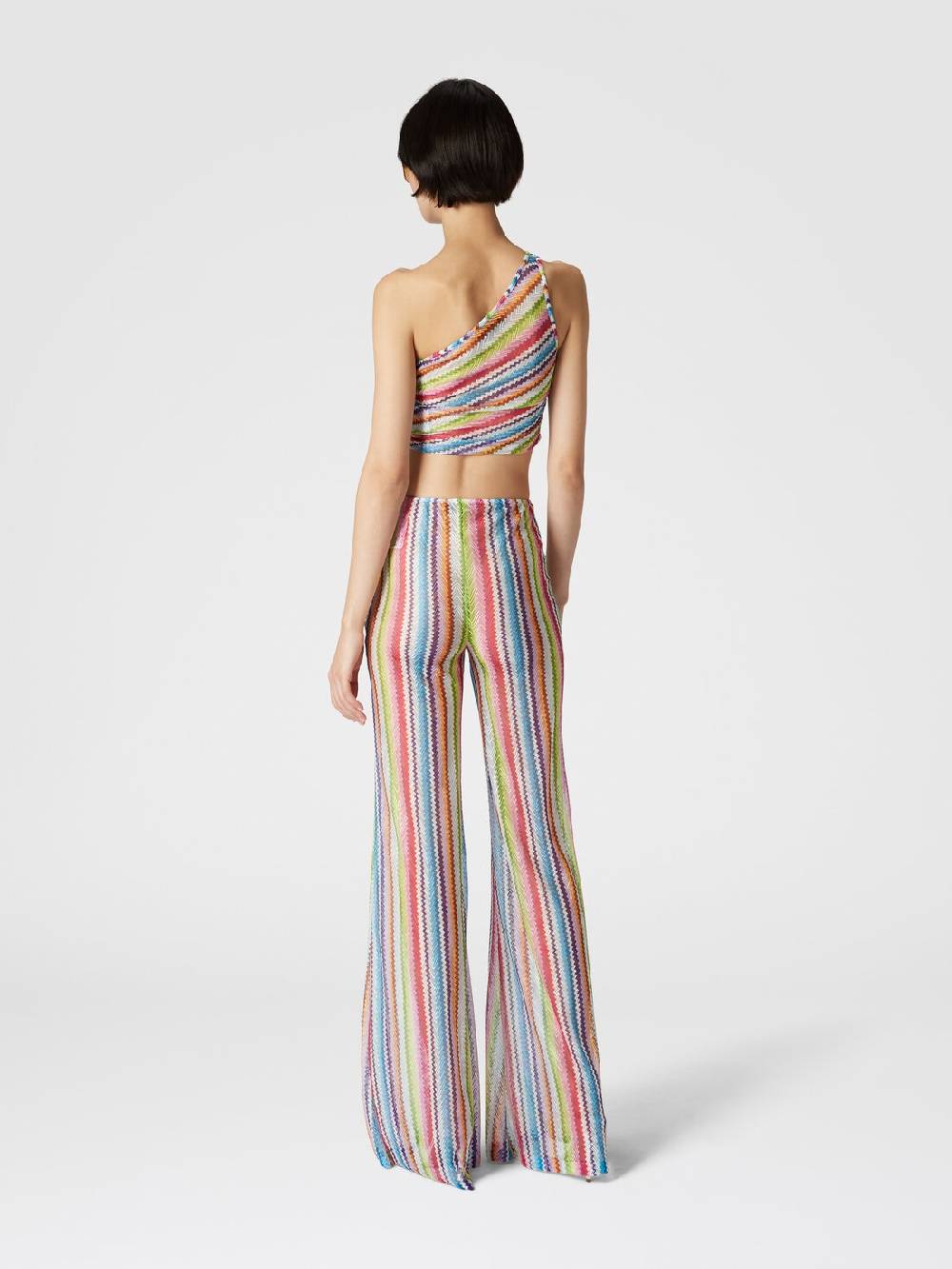 Missoni Crop top monospalla con arricciatura laterale Promozione