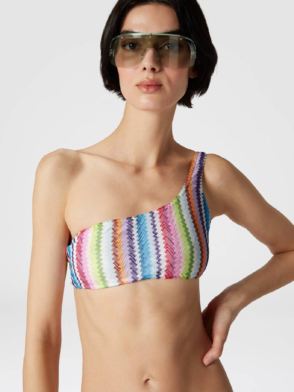 Missoni Bikini monospalla stampa zig zag Acquista Ora